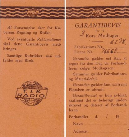 T.I.K Monarch Garantibevis