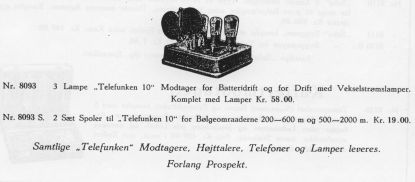 Telefunken T10 Annonce