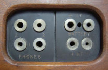 Thesocketsforphonesandfilamentandanodevoltage