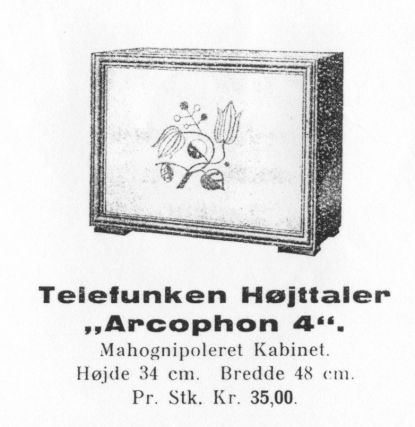 Telefunken Arcophon 4-Annonce