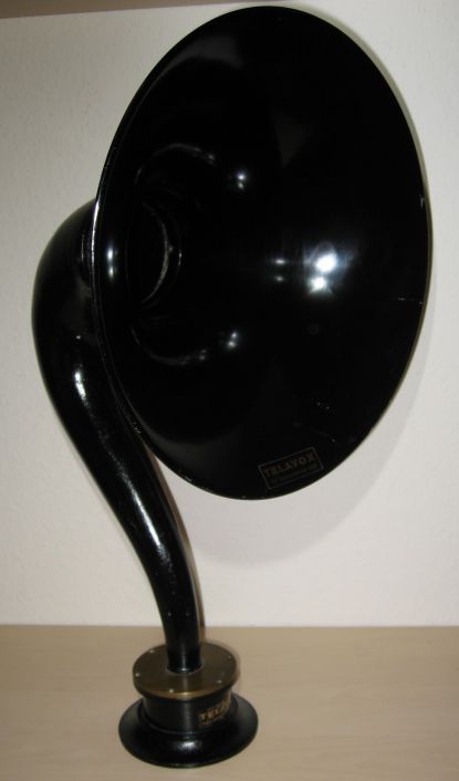 Telavox Jubi. Model 1927-1977 Tragt H&oslash;jttaler